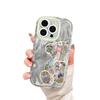 Cartoon Floral Bear Suitable for Apple 16promax Mobile Phone Case Iphone15plus Feather Cream 14 13