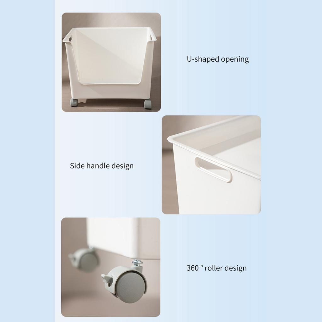 Vielseitige Aufbewahrungsbox mit Rollen. Effektive Aufbewahrungslösung für Zuhause mit leichtgängigen Rollen für Kleidung, Bücher und andere Gegenstände.