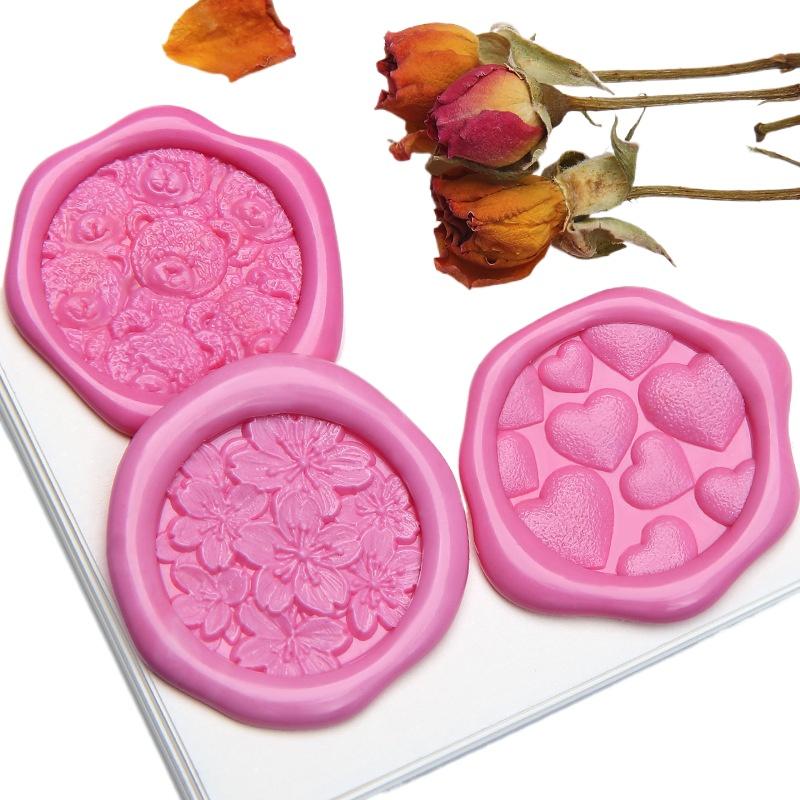 Retro Lacquer Seal Head Brass Three-dimensional Embossed for Envelope Wedding Invitation Wax Seal Decoration