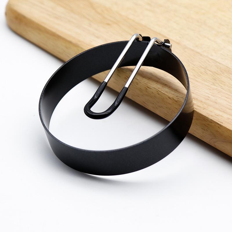 Edelstahl Antihaft-Silikon-Eierringform für den Küchengebrauch