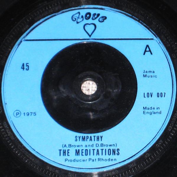 7inch Record MEDITATIONS (8) - Sympathy LOV007 Love 1975 UK Reggae, Ska & Dub Used