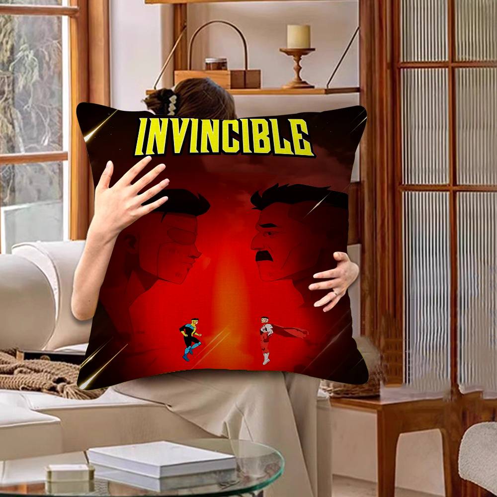 I-Invincible Cartoon Cushion Cover Polyester Sofa Cushions Decorative Throw Pillows Home Decoration Pillowcover