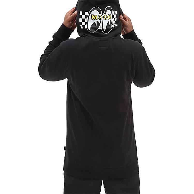 Vans X MOONEYES Sweatshirts Unisex Schwarz Mit Kapuze Moderat VN0000BCBLK