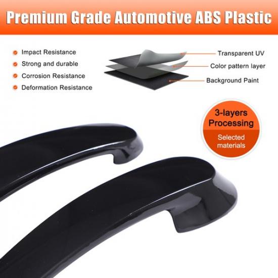 Glossy Piano Black Exterior Door Handle Trim For Smart Fortwo 453 2016-