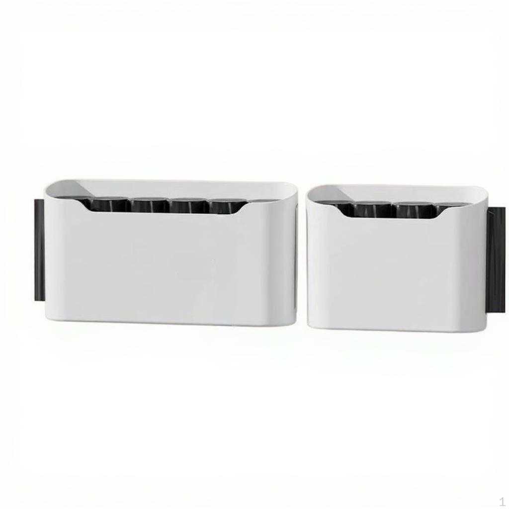 Trash Bag Holder, Cabinet Organizer, Press Kitchen Storage Box White Small 1pc