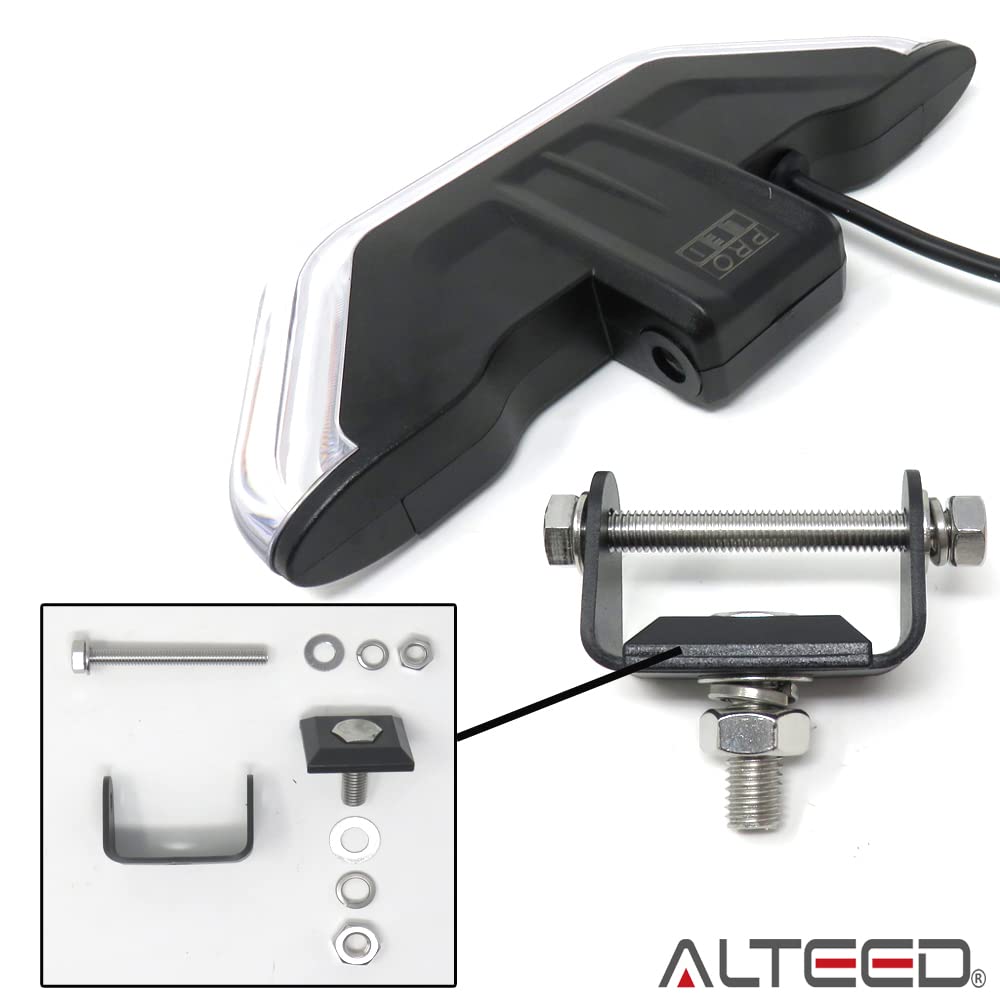 ALTEED COB LED Patrol Light Flashlight Bar with Aluminum Compatible with 12V and 24V Vehicles Bar, Half-Illumination Body, (Blue)