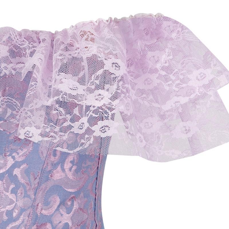 Women's Gothc Sexy Lingerie with Adjustable Belt Elegant Top Bustier Lace Corset Fashion Lace Bustier