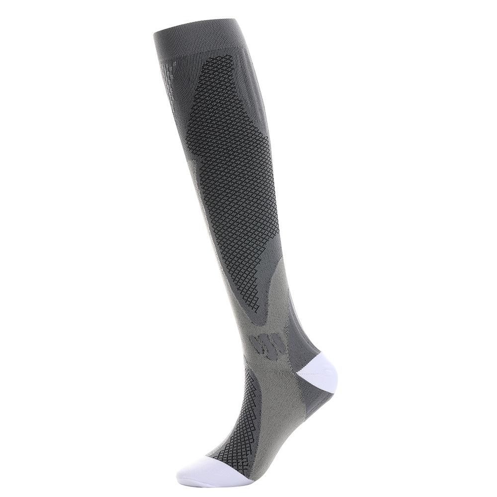 Unisex Nylon Compression Socks for Summer Outdoor Sports, Fitness and Yoga - Elastic Calf Length Athletic Socks