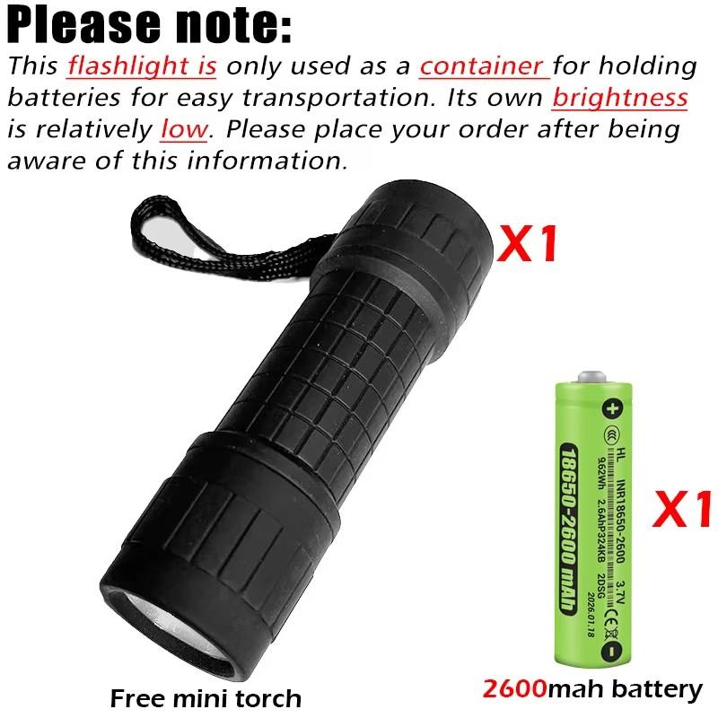 Xiaomi Super Bright LED Flashlight High Power Long Range USB Rechargeable Tactical Torch Outdoor Waterproof Camping Fishing Lantern