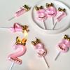 Gold Pink Bow Number Candles Birthday Candle Cake Decoration Digital 0-9 Cake Topper Decor Baby Shower Anniversary Day Decor