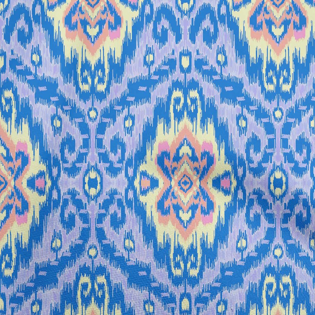 oneOone Cotton Flex Dark Rose Brown Fabric Asian Ikat Craft Projects Decor Fabric Printed By The Yard 40 Inch