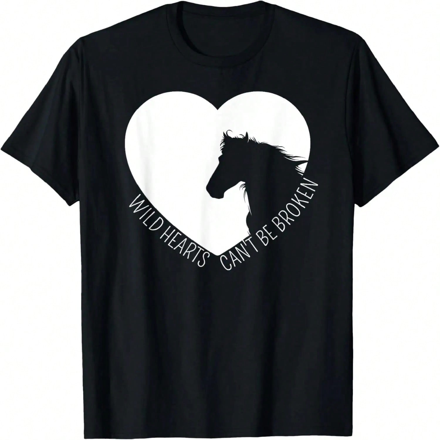 Wild Hearts Cant Be Broken Funny Horse Cow Riding T-Shirt S разноцветный