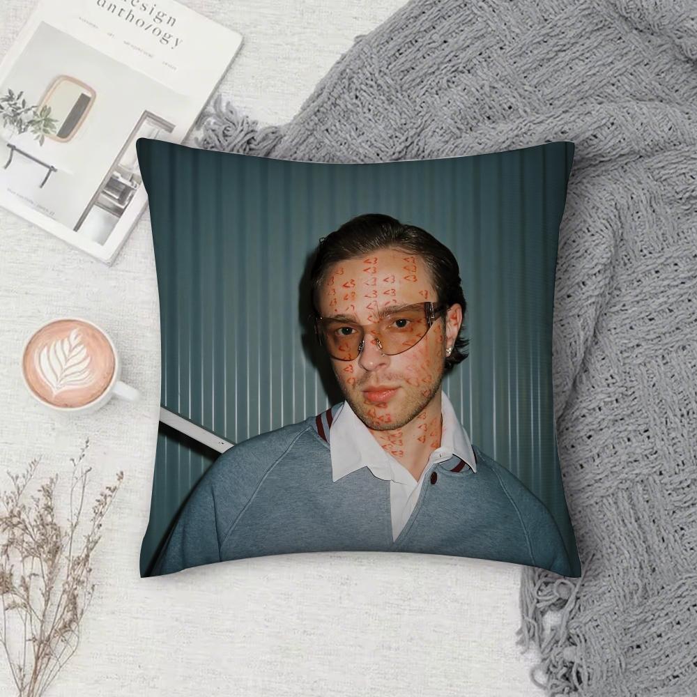 Rapper Egor Kreed 58 BOY Pillow Case Square Double-Sided Printing Short Plush Sofa Cushion Cover Bedroom Pillow
