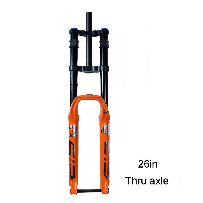 Mountain Bike DH Dual Shoulder Air Suspension Fork 26/27.5/29 Inch 34mm XC/AM/Dirt Jump Upper Damping Adjustment No Lockout