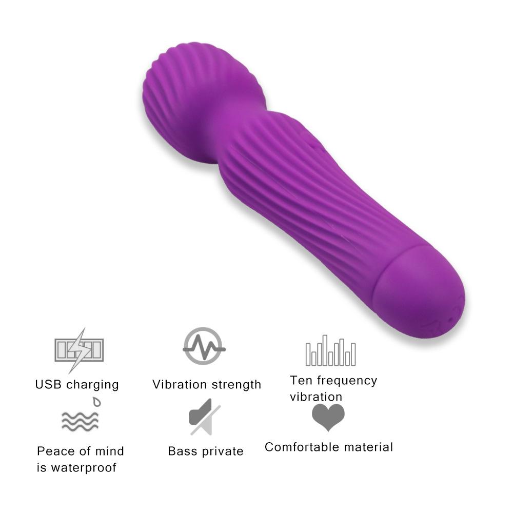 Vibrator AV mic filetat reîncărcabil, Vibrator de masaj pentru masturbare feminină, Produs pentru adulți