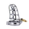 Male Penis Chastity Lock Cage Time Delay Ring Masturbation Massager Sex Toys