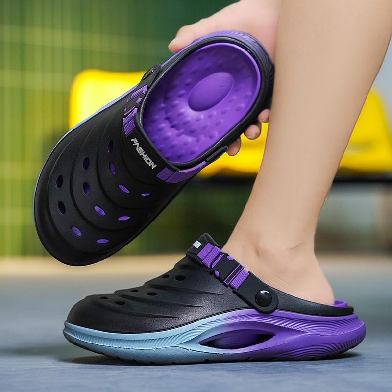 Herresandaler Sommer Uformelle Tøfler for Menn Ultramyke Tykk Såle Strandsko Menn Utendørs Sport Sandal Tøfler 2025 Zapatillas