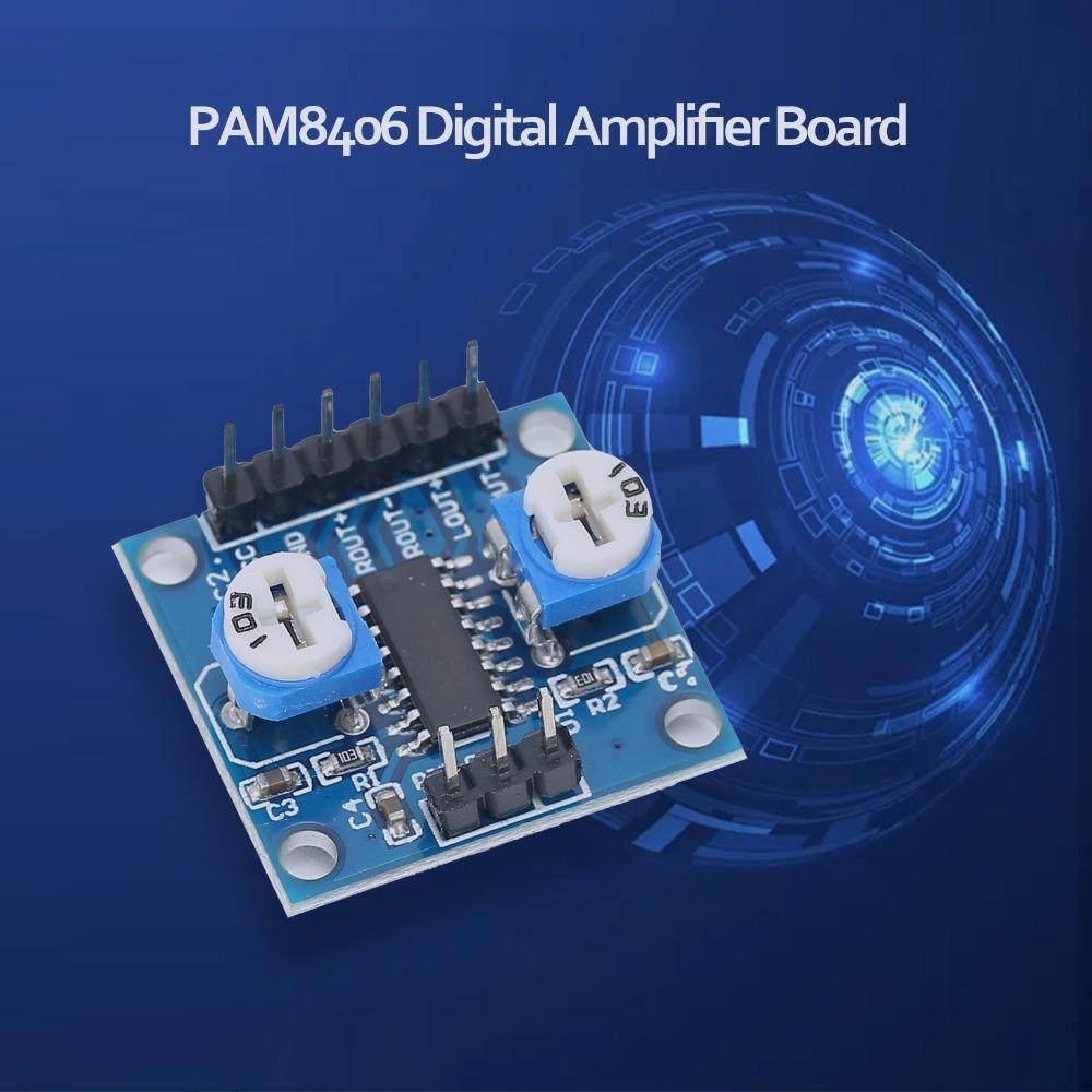 5Wx2 PAM8406 Digital Amplifier Board Noiseless Audio Amplifier Board for Audio Project