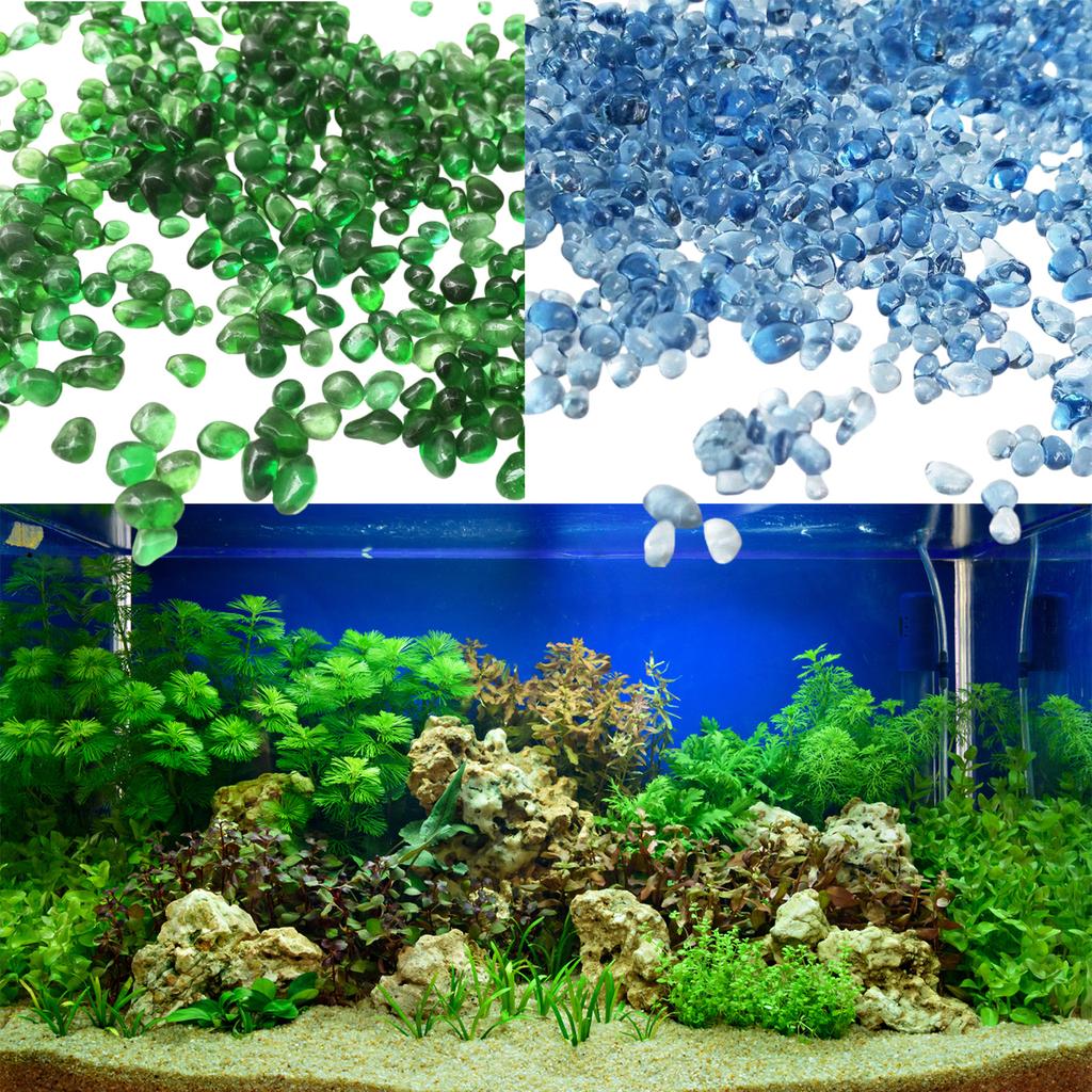 Colorful Bottom Gravel Beads To Customizing Freshwater or Saltwater Aquarium Landscape Glass Beads for Landscaping