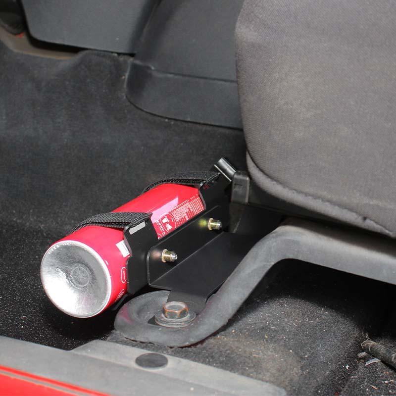 Car Metal Under Front Seat Fire Extinguisher Bracket Rack For Jeep Wrangler JK 2007-2017 Interior Accessories