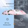 Three-Fold Double-Layer Chinese Style High-End Umbrella - Sunshade, Sunscreen, Rain & Shine, Anti-UV Protection