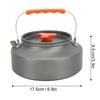 Ceainic de camping în aer liber 1.6L Fierbere rapidă a apei Aliaj de aluminiu Portabil Ceainic de camping