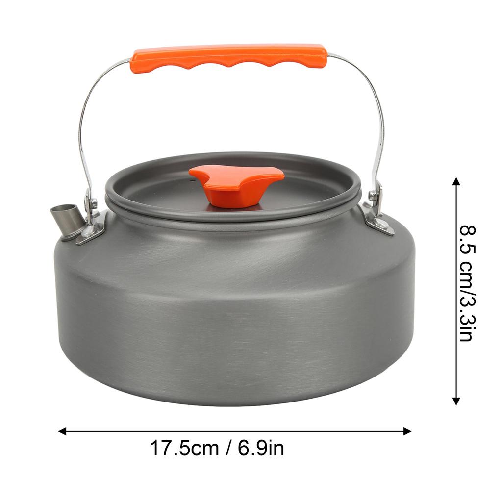 1.6L Outdoor Camping Kettle Fast Boiling Water Aluminium Alloy Portable Camp Tea Pot
