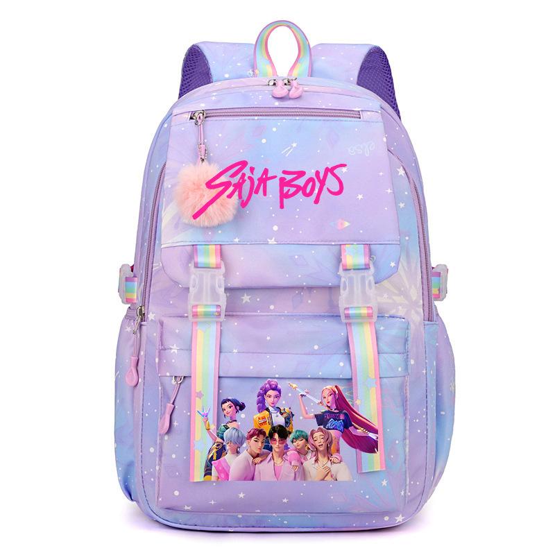 Ins style witch hunter group printing student backpack hot sale new KPop large capacity student backpack