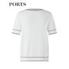 Ports Women's Color-Block Knit Short Sleeve Top