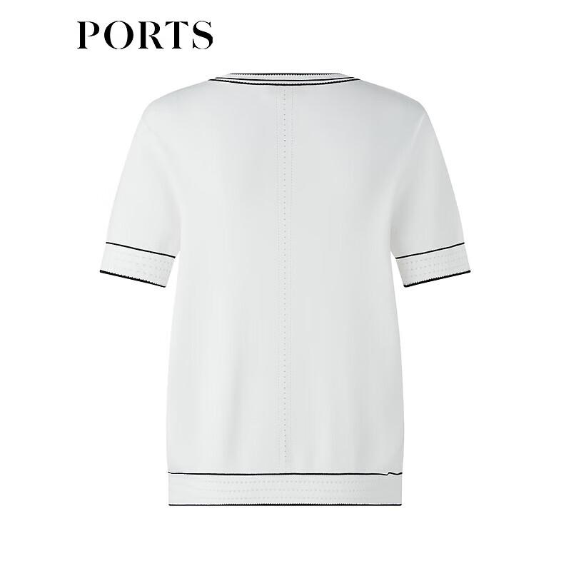 Ports Women's Color-Block Knit Short Sleeve Top