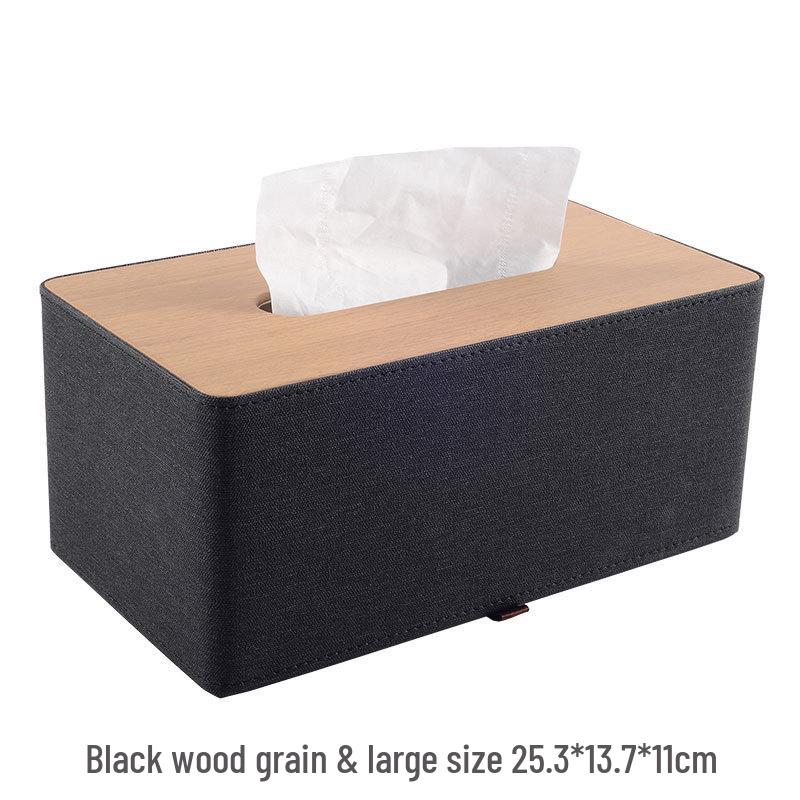European Style Leather Tissue Box - Creative Dining Table & Living Room Napkin Holder