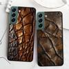 Crocodile Skin Phone Case For Samsung Galaxy S22 S25 Ultra S21 S10 Plus S26 Edge S20 S23 S24 FE Cover Silicone Soft TPU Clea