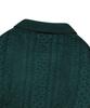 COVERNAT Velvet Cable Round Collar Knit Green