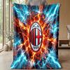 AC Milan Theme blanket Soft Flannel Blanket Plush Throw Blanket Cozy Sofa Bed Blanket for Home Decor