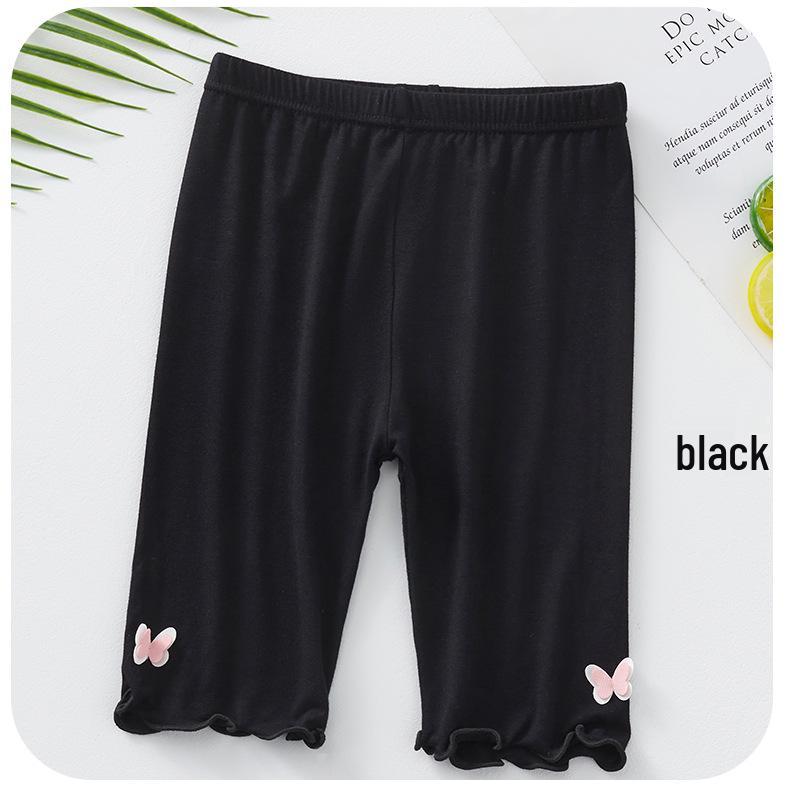 

Girls Ruffle Hem Leggings Skirt with Mid-Length Pants 150 cm чёрный