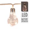String of 10 Bulbs and 3 Battery-Operated LEDs 2.85M