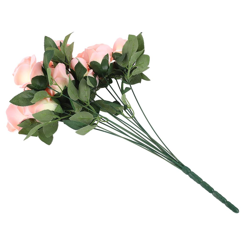 Artificial Roses with Long Stem Simulated Silk Flowers Real Looking Fake Roses Bouquet for