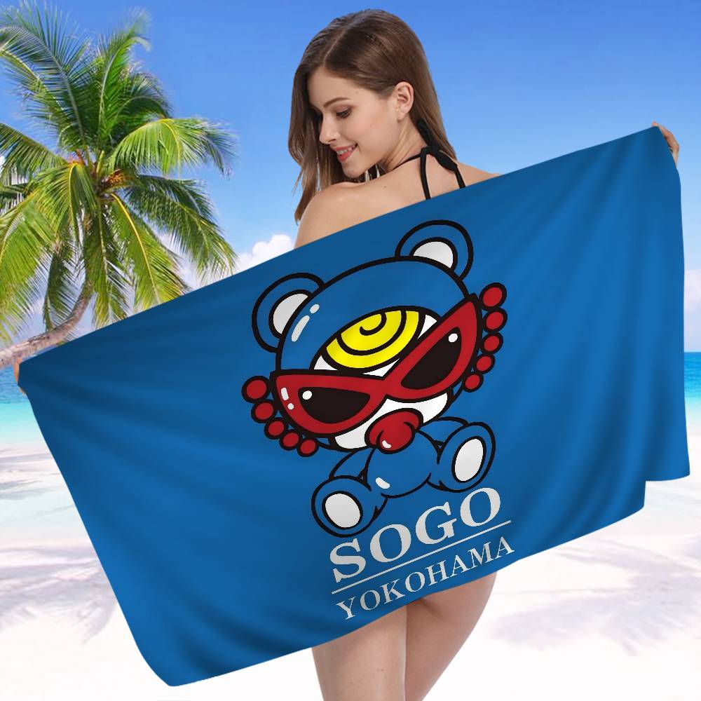 H-Hysteric M-Mini Cute Girl Microfiber Printed Beach Towel Mountain Climbing Yoga Beach Swimming Running Absorbent Soft Towel