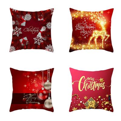 Christmas Themed Pillowcases Car Accessories Office Santa Claus Living Room Sofa Home Pillowcases
