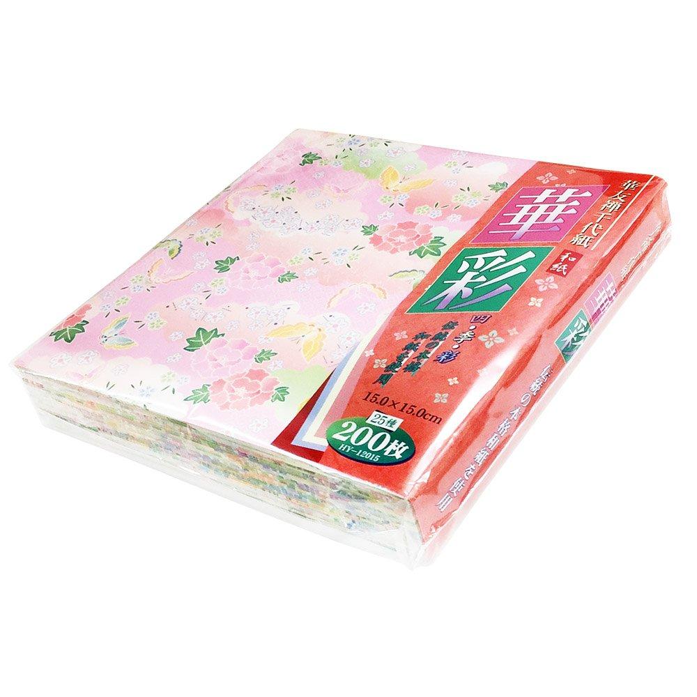 Ehime Shiko Washi Kayuzen Chiyogami 15cm carré 200 feuilles HY-12015