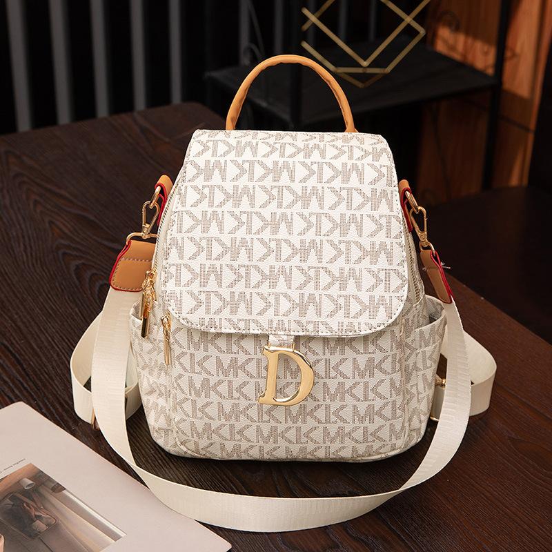 Новый тренд: рюкзак с модным принтом из букв, европейский и американский ретро-рюкзак с текстурой