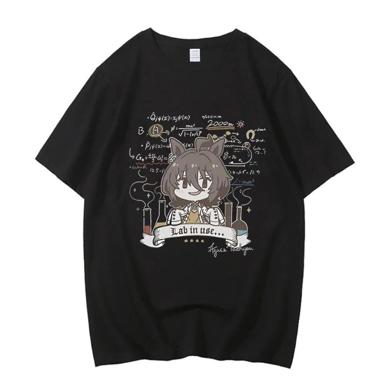 Japanese Game Umamusume T-Shirts Anime Men Women High Quality Cotton Tee Shirt Short Sleeve 100% Cotton T Shirt Tops