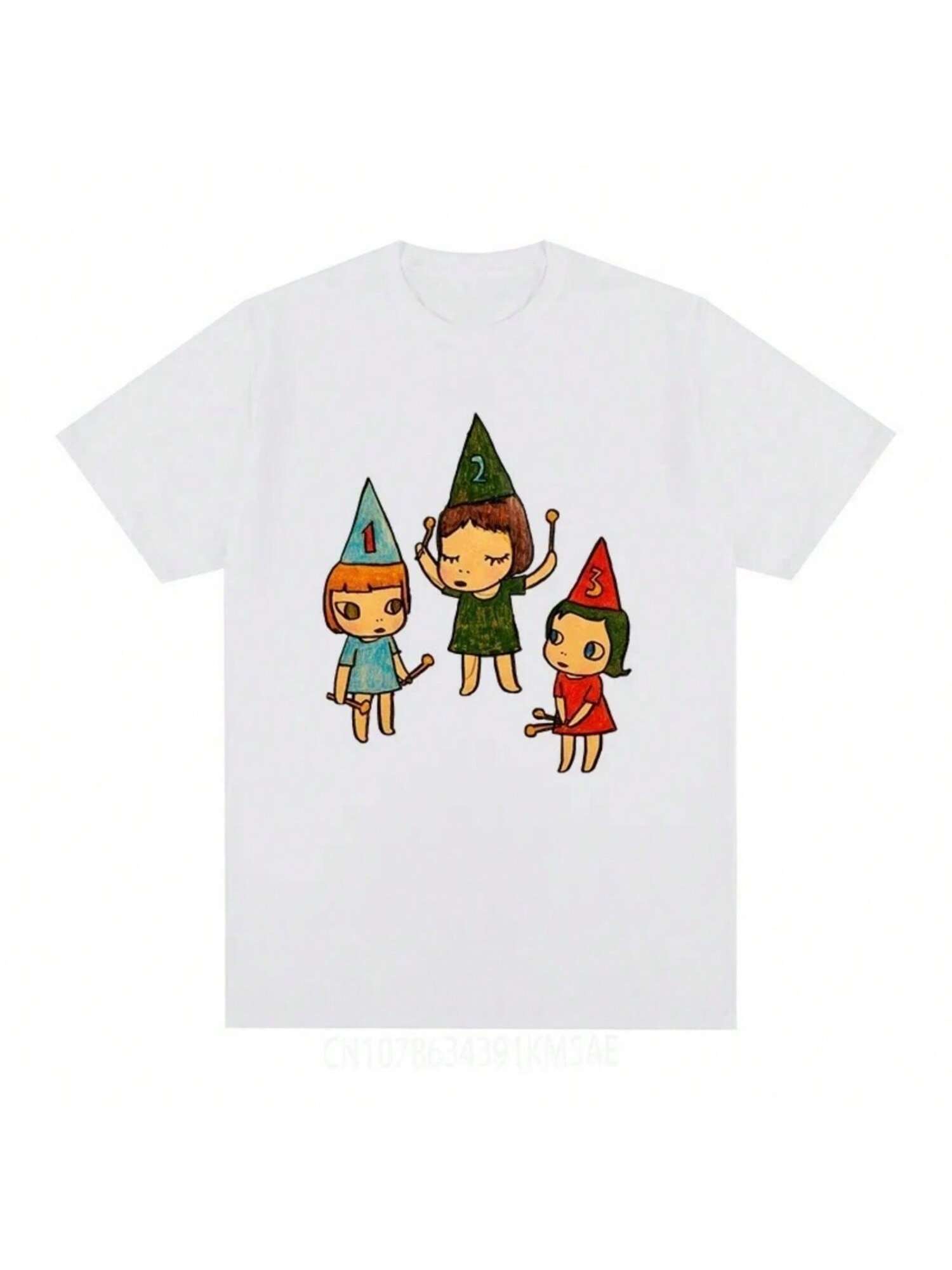 Yoshitomo Nara Cute T-Shirt Street Fashion Women s T-Shirt New Women s T-Shirt Tops Y2k Top Harajuku Fashion Anime S разноцветный