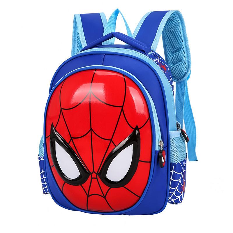 Adorable Mochila Impermeable de Spiderman Transpirable Duradera Para Uso Escolar Infantil