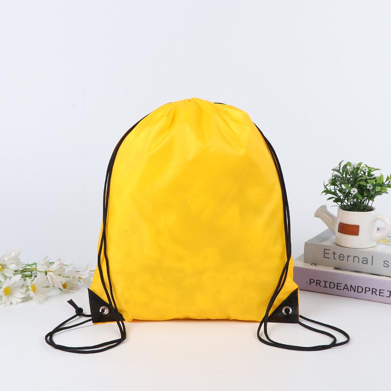Blank Polyester Drawstring Bag for Marathons: Customizable Sports and Event Backpack
