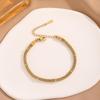 Minimalist European-American Metal Mesh Necklace & Bracelet Set