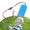 LR20 D Dummy Battery Spacer Fake Battery Placeholder with Input Cable for Electronics Power Supply Replacement