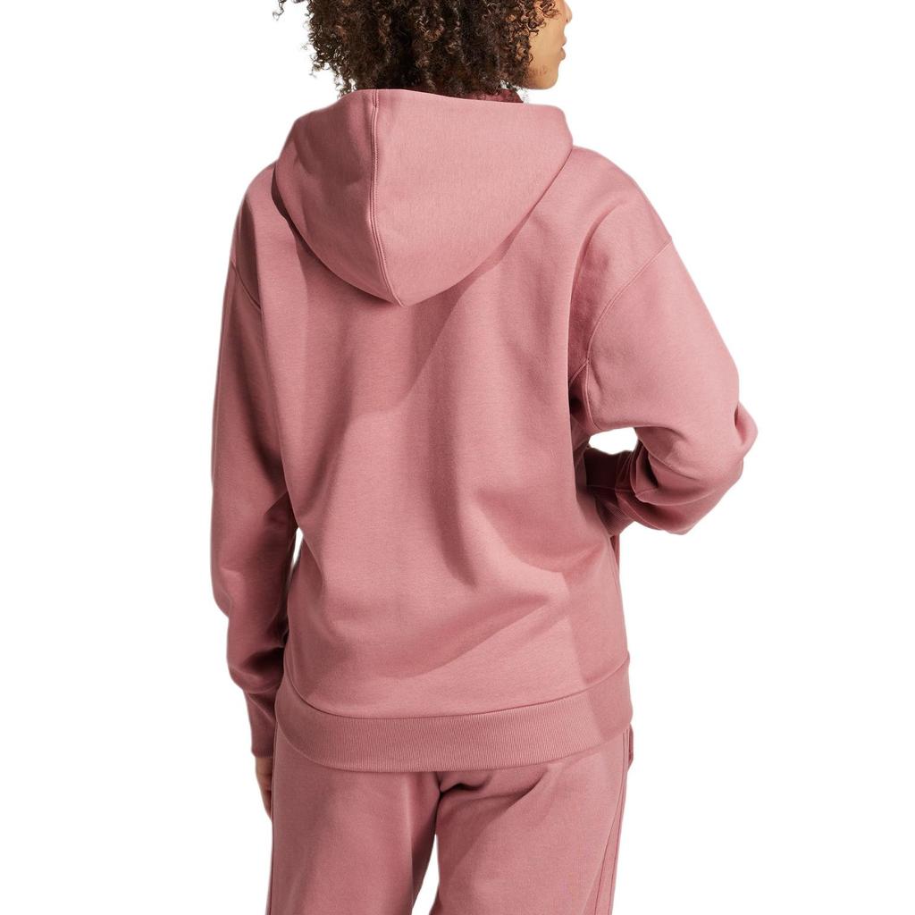 Adidas All Szn Fleece Full-Zip Hoodie Preloved Crimson Women Streetwear IY6806