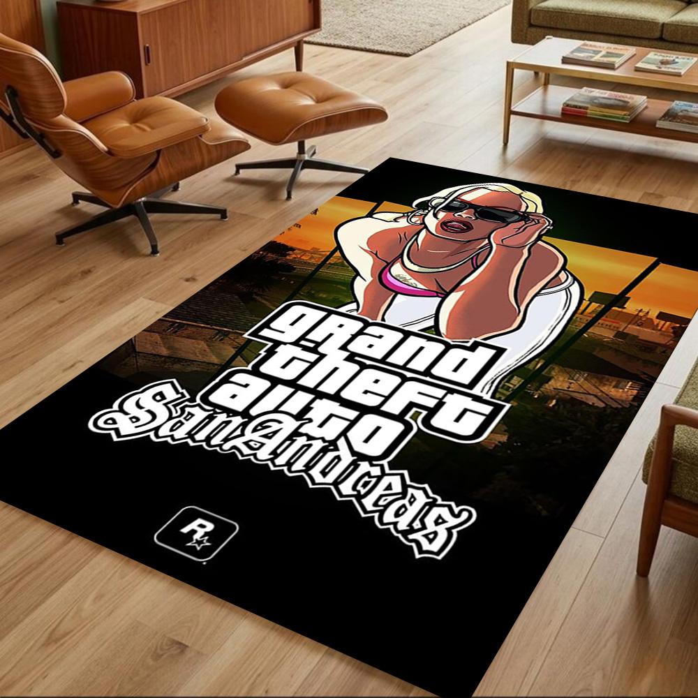 Gta Area Rug Suitable for Foyer Game Room Dormitory Decorate Room Anti-slip Rug Decorate Offices Wedding Party Gift