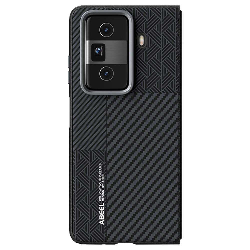 ABEEL For Honor Magic Vs3 5G Case PC + TPU + Aluminum Alloy + PU Leather Slim Phone Back Cover Magnetic Case